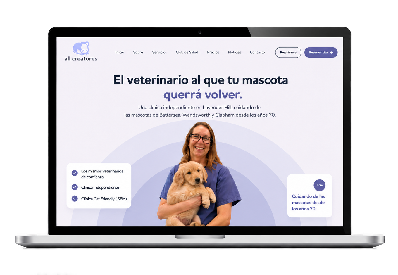 Ejemplos de sitios web veterinarios